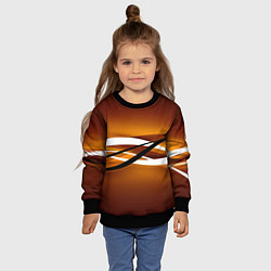 Свитшот детский Горизонталь, цвет: 3D-черный — фото 2