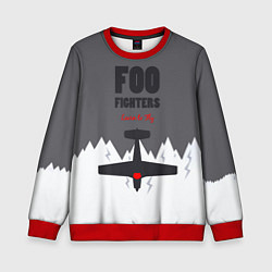 Свитшот детский Foo Fighters: Learn to fly, цвет: 3D-красный