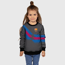 Свитшот детский Barcelona FC: Dark style, цвет: 3D-черный — фото 2