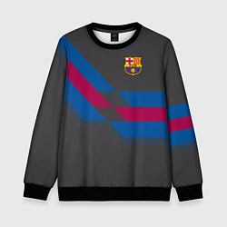 Свитшот детский Barcelona FC: Dark style, цвет: 3D-черный