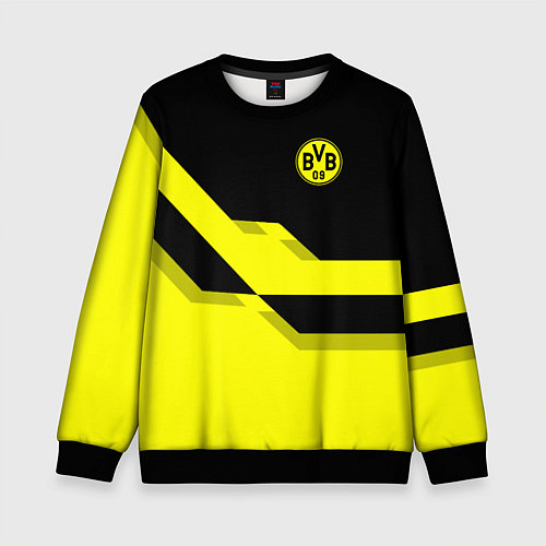 Детский свитшот BVB FC: Yellow style / 3D-Черный – фото 1