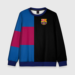 Свитшот детский Barcelona FC: Black style, цвет: 3D-синий