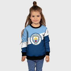 Свитшот детский FC Manchester City: Colors, цвет: 3D-черный — фото 2
