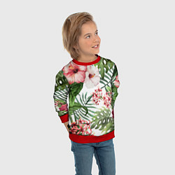 Свитшот детский Таинственный остров, цвет: 3D-красный — фото 2
