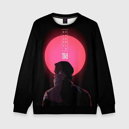 Детский свитшот Blade Runner: Acid sun / 3D-Черный – фото 1
