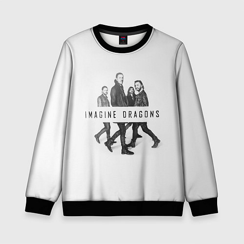 Детский свитшот Imagine Dragons: White / 3D-Черный – фото 1