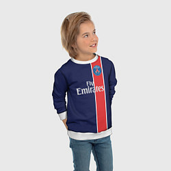 Свитшот детский FC PSG: Original, цвет: 3D-белый — фото 2