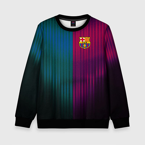 Детский свитшот Barcelona FC: Abstract 2018 / 3D-Черный – фото 1