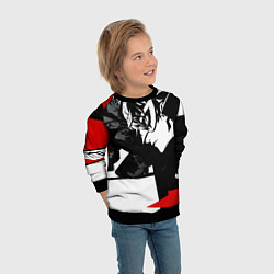 Свитшот детский Persona 5, цвет: 3D-черный — фото 2