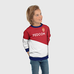 Свитшот детский Monaco FC: Mbappe Red Home 17/18, цвет: 3D-синий — фото 2