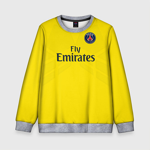 Детский свитшот PSG FC: Mbappe Away 17/18 / 3D-Меланж – фото 1