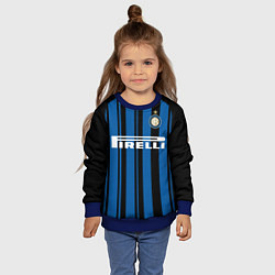 Свитшот детский Inter FC: Home 17/18, цвет: 3D-синий — фото 2