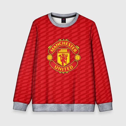 Детский свитшот FC Manchester United: Creative / 3D-Меланж – фото 1