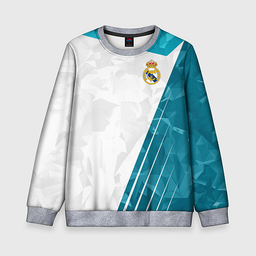 Детский свитшот FC Real Madrid: Abstract / 3D-Меланж – фото 1