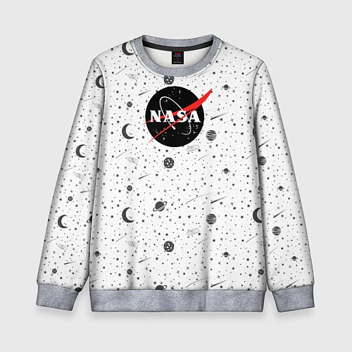 Детский свитшот NASA: Moonlight / 3D-Меланж – фото 1