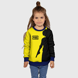 Свитшот детский PUBG: Yellow Shadow, цвет: 3D-синий — фото 2