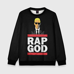 Свитшот детский Rap God Eminem, цвет: 3D-черный
