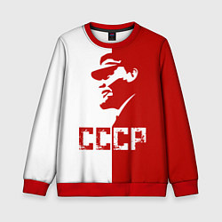 Свитшот детский Ленин СССР, цвет: 3D-красный