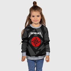 Свитшот детский Metallica Star, цвет: 3D-меланж — фото 2