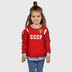 Свитшот детский Сборная СССР 1988, цвет: 3D-меланж — фото 2