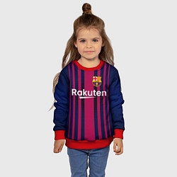 Свитшот детский FC Barcelona: Rakuten, цвет: 3D-красный — фото 2