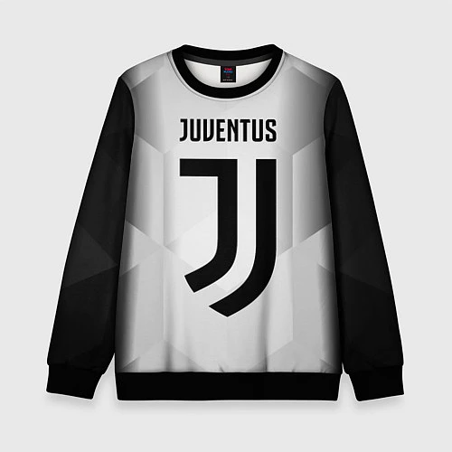 Детский свитшот FC Juventus: Silver Original / 3D-Черный – фото 1
