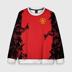 Свитшот детский FC Manchester United: Red Original, цвет: 3D-белый