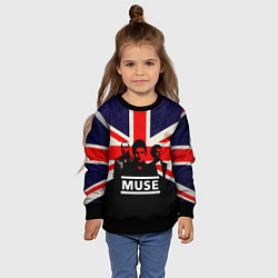 Свитшот детский Muse UK, цвет: 3D-черный — фото 2