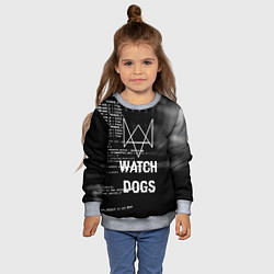 Свитшот детский Watch Dogs: Hacker, цвет: 3D-меланж — фото 2