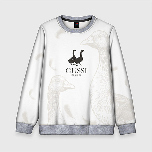 Детский свитшот GUSSI Ga-Ga-Ga / 3D-Меланж – фото 1