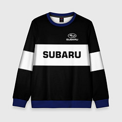 Свитшот детский Subaru: Black Sport, цвет: 3D-синий