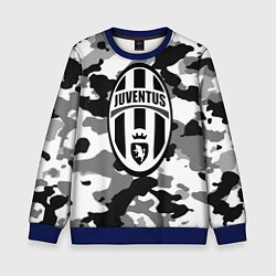 Свитшот детский FC Juventus: Camouflage, цвет: 3D-синий