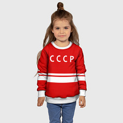 Свитшот детский Валерий Харламов 17, цвет: 3D-белый — фото 2