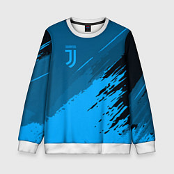 Свитшот детский FC Juventus: Blue Original, цвет: 3D-белый