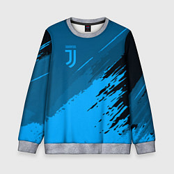 Свитшот детский FC Juventus: Blue Original, цвет: 3D-меланж