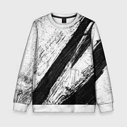 Свитшот детский Белый и черный, цвет: 3D-белый