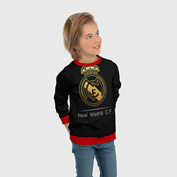 Свитшот детский FC Real Madrid: Gold Edition, цвет: 3D-красный — фото 2
