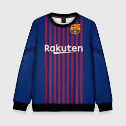 Свитшот детский FC Barcelona: Home 18/19, цвет: 3D-черный