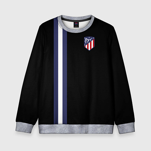 Детский свитшот FC Atletico Madrid: Blue Line / 3D-Меланж – фото 1