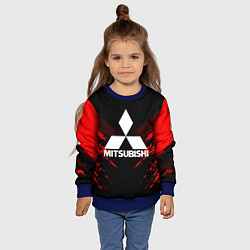 Свитшот детский Mitsubishi: Red Anger, цвет: 3D-синий — фото 2