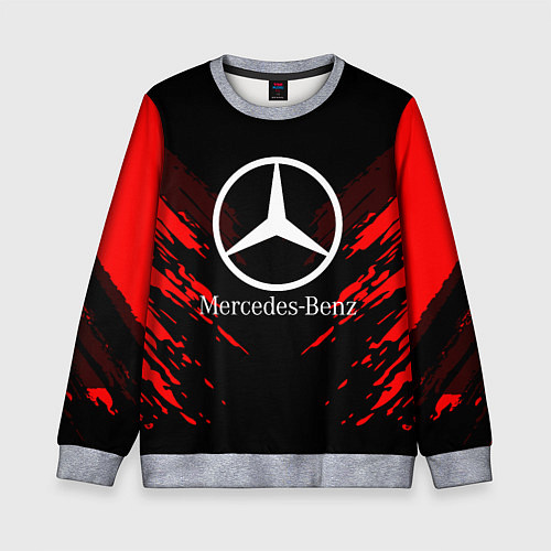 Детский свитшот Mercedes-Benz: Red Anger / 3D-Меланж – фото 1