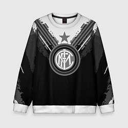 Свитшот детский FC Inter: Black Style, цвет: 3D-белый