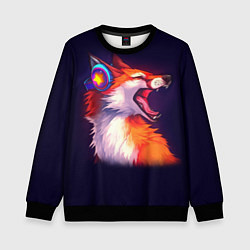 Свитшот детский Disco Fox, цвет: 3D-черный