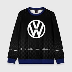 Свитшот детский Volkswagen: Black Abstract, цвет: 3D-синий