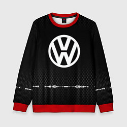 Свитшот детский Volkswagen: Black Abstract, цвет: 3D-красный