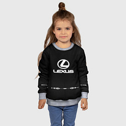 Свитшот детский Lexus: Black Abstract, цвет: 3D-меланж — фото 2