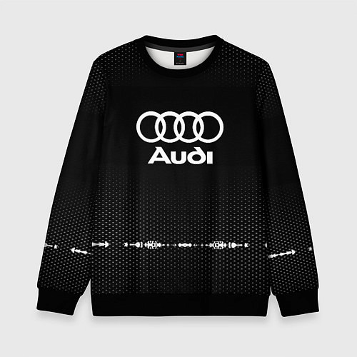 Детский свитшот Audi: Black Abstract / 3D-Черный – фото 1