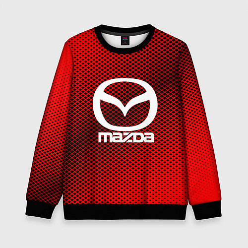 Детский свитшот Mazda: Red Carbon / 3D-Черный – фото 1