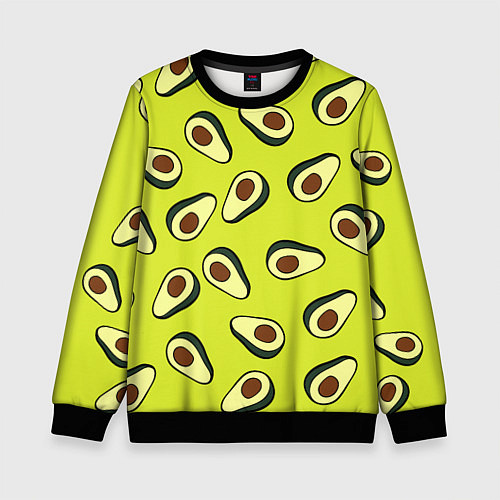 Детский свитшот Стиль авокадо / 3D-Черный – фото 1