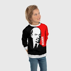 Свитшот детский Хитрый Ленин, цвет: 3D-белый — фото 2